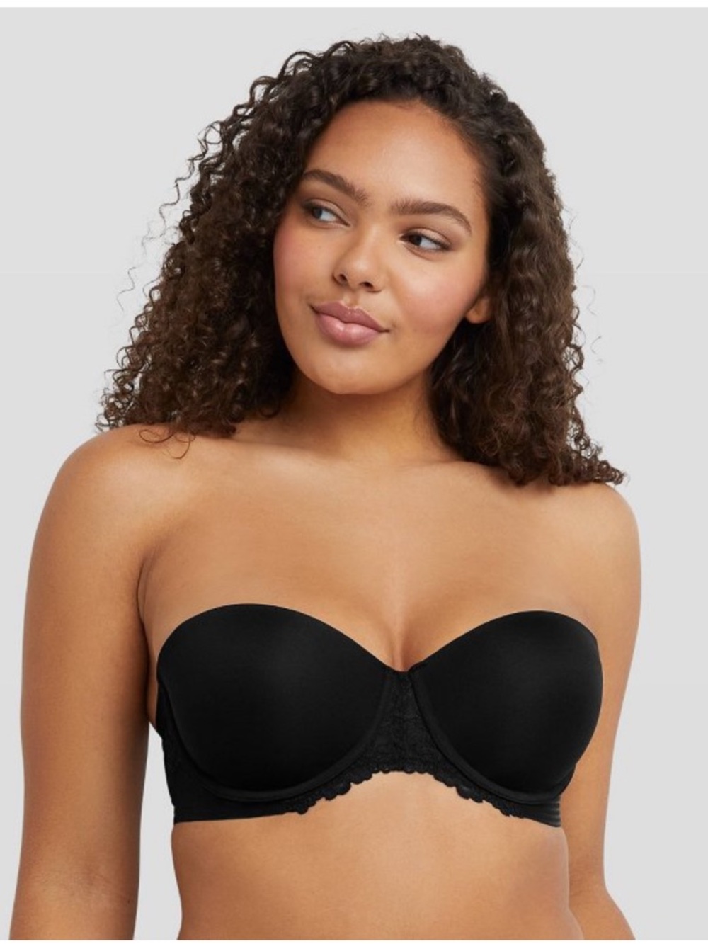 NWT!Maidenform Strapless Multi-way Push Up Bra in Black with Convertible Straps!